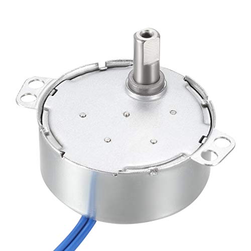 uxcell Electric Synchronous Synchron Motor Turntable Motor 100-127 VAC 50-60Hz CCW/CW 4W 5-6RPM