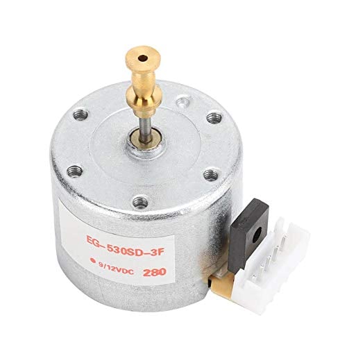 Turntable Synchronous Motor, 3-Speed Brush Vinyl Recorder Synchron Motor DC 12V 1W 78RPM CW Direction with 25mm Mounting Holes