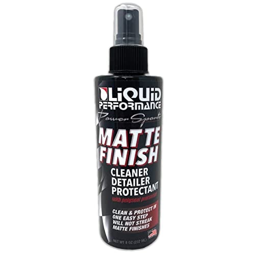 Liquid Performance - 8 oz Power Sports Matte Finish Cleaner, Detailer, and Protectant for Automobiles - Removes Dirt and Grime - Car Accessories - Scrub-Free Formula