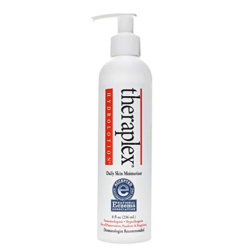 Theraplex Hydro Lotion (8 oz) - No Parabens or Preservatives, Noncomedogenic, and Hypoallergenic, Fragrance-Free, Dermatologist recommended - National Eczema Association Seal of Approval
