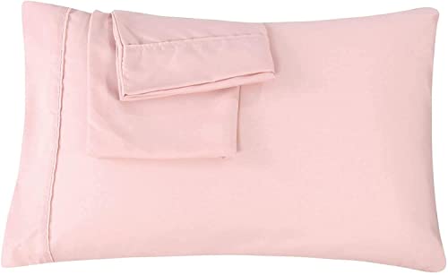 Trend Bedding Mart Oversize Pillow Case Extra Large Fit Even The Fluffiest Pillows Including The Pancake & Huge Pillowcase 100% Egyptian Cotton 600 TC(Queen 23W X 34L, Blush/Rose Pink)