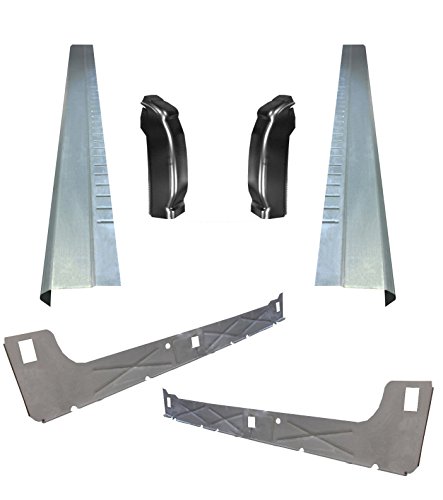 Motor City Sheet Metal - Compatible With 1999-07 Chevy Silverado 4DR EXT Cab Inner & Outer Rocker Panels With Cab Corners