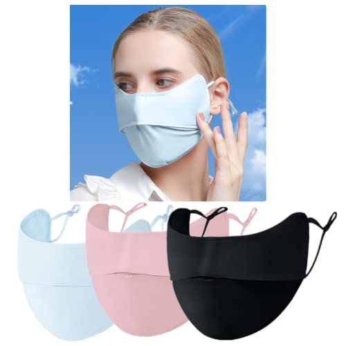 Ligart UV Face Mask Washable Reusable Exercise Breathable Sun Protection Golf Sports Face Mask for Women