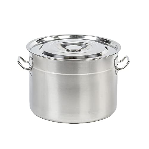 Lehman's Stainless Steel Home Canning Water Bath Canner Stockpot with Lid 20 Qt