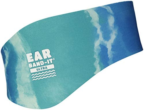 EAR BAND-IT Ultra Tie Dye Swimming Headband  ONLY Swim Ear Band Invented by ENT Doctor  Block Water Secure Earplugs  Kid & Adult Sizes  Recommended Water Protection for Bath, Shower, Pool, Beach
