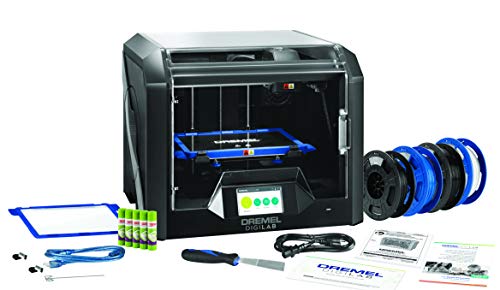 Dremel DigiLab 3D45-EDU 3D Printer Bundle - Heated Build Plate & Auto 9-Point Leveling -30 Lesson Plans, Prof. Development Training Material & Extra Supplies - PC, MAC OS, Chromebook, iPad Compatible