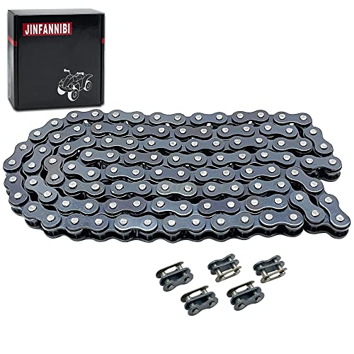 JINFANNIBI 415H-110L 415 Chain 110 Links with Connector Link 415H Heavy Duty Chain Gas Bike Chain for 49cc 60cc 66cc 80cc 2 Stroke Engine Motorized Bike