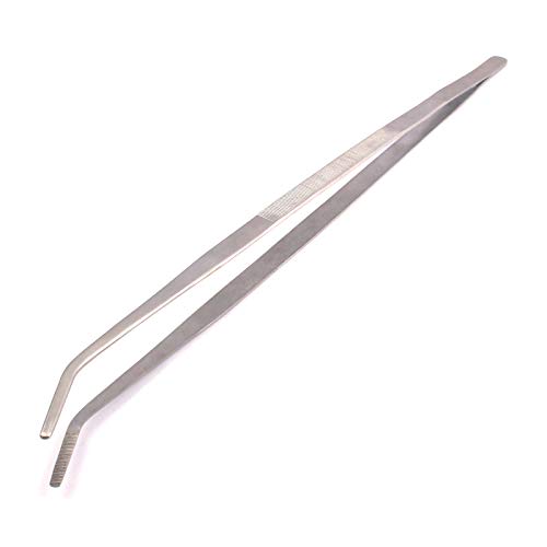 AAProTools (Huge Jumbo Aquarium Aqua Tweezers) Thumb Dressing Forceps Curved Serrated 24" Long A+ Quality