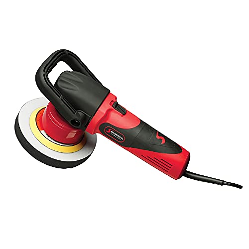 Shurhold 3100 Dual Action Polisher Buffer, Car Buffer and Boat Polishing Machine with Standard Side Handle and 20ft Long Power Cord, 2,500-6,500 OPM,Red,Black