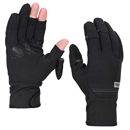 FRDM Hybrid Convertible Gloves Windproof Water Repellent Touchscreen Photography Hiking Cycling Outdoor Activities, for Men & Women