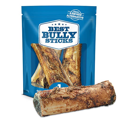 Best Bully Sticks Large Marrow Bones for Dogs - USA Baked and Packaged - Grass-Fed Beef Long-Lasting Big 5-6" Dog Bones - 3 Pack