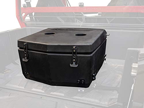 SuperATV Heavy Duty Insulated Rear Cooler/Cargo Box for Polaris General 1000 / General 4 (2016+) - Sealed Lid Keeps Ice in & Mud Out!