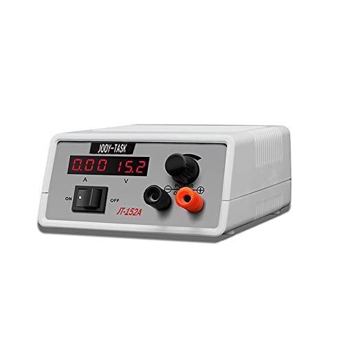 JOOY-TASK DC Power Supply Variable &Small DC Power Supply (1.5~15V,2A) -Adjustable DC Regulated Bench Power Supply(Input Voltage 90V~253V AC)