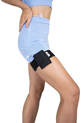 Pumpcases Insulin Pump Holder  Diabetic Insulin Pump Belt  Adjustable Athletic Insulin Pump Case  Compatible with t:Slim/t:Slim X2  Assembled in The USA  (Black, M Leg)
