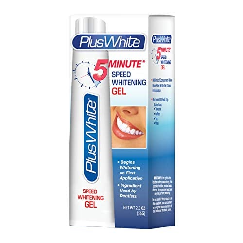 Plus White Speed Whitening Gel - 5 Minute Results - Professional at Home Teeth Whitening w/ Dentist Approved Ingredient & Tooth Stain Remover (2 oz)