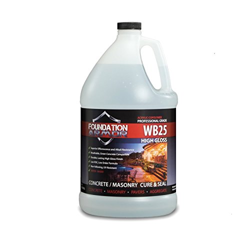 1 GAL. Armor WB25 Water Based High Gloss Acrylic Cure and Seal for New & Existing Concrete Surfaces