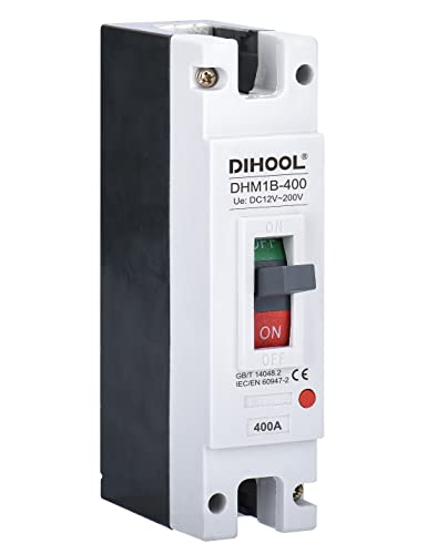 DIHOOL 400 Amp DC Circuit Breaker for Off-Grid Solar System, Disconnect Switch for Inverter and Battery