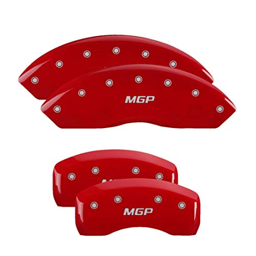 MGP Caliper Brake Covers for BMW 2008-2011 323i Red Paint - 4 Set 22132SMGPRD