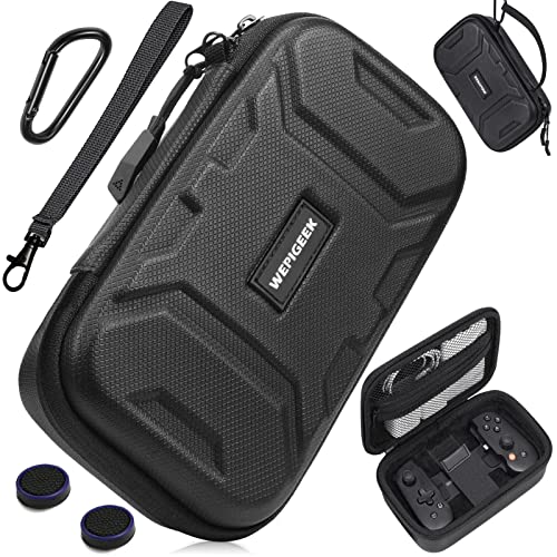 WEPIGEEK Case for Backbone One/Playstation Edition mobile Controller,Portable Travel All Protective,Hard Messenger Carrying Bag, Strong strap ,Soft Lining ,with Pockets for Accessories Black