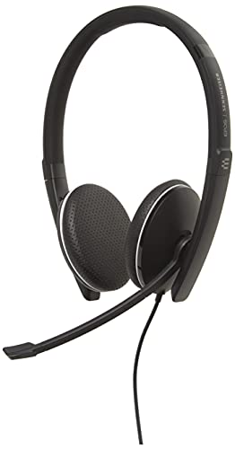 Sennheiser SC 165 USB (508317) - Double-Sided (Binaural) Headset for Business Professionals | with HD Stereo Sound, Noise-Cancelling Microphone, & USB Connector (Black)