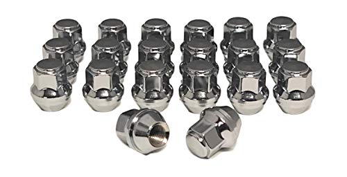 Eisen 14x1.5 One-Piece Chrome OEM Factory Style Replacement Lug Nuts for 2015-2020 Ford Mustang Edge Stock Wheels