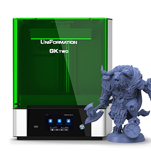UniFormation GKtwo Resin Printer 8K 10.3'' UV Resin 3D Printer with Heater & Odor Removal Tech & Screwless Clamping Design