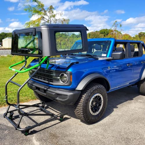 TopLift Pros 1-Person JEEP Hard Top Removal and Storage System is compatible with JEEP Wrangler TJ JK & JL models 2 or 4 door 2007-Present & compatible with Ford Bronco 4-door Go Topless in 2 minutes!