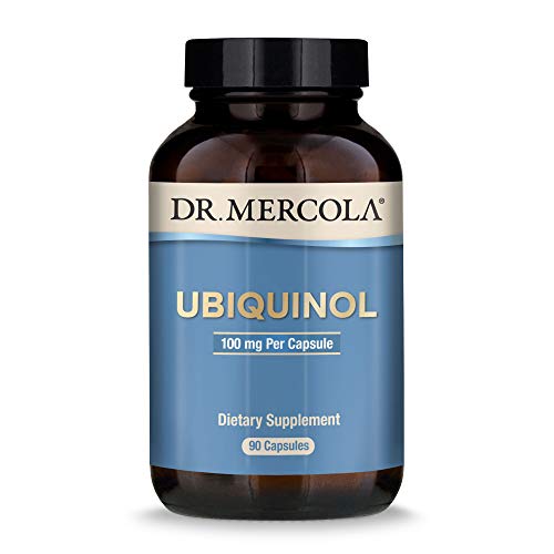 Dr. Mercola, Ubiquinol Dietary Supplement, 100 mg, 90 Servings (90 Capsules), Non GMO, Supports Overall Health and Wellness, Soy Free, Gluten Free