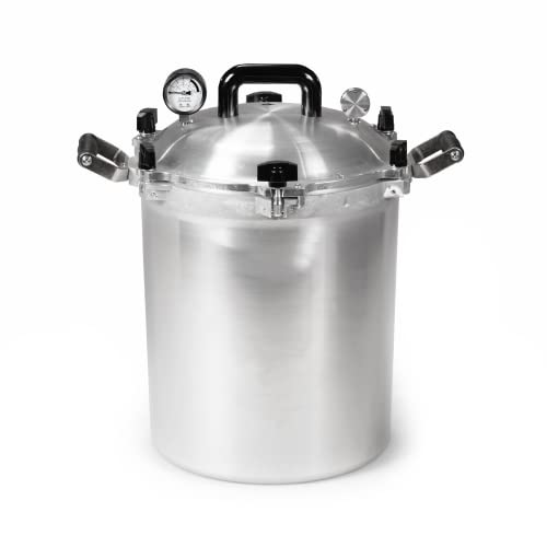 All American 1930 - 30qt Pressure Cooker/Canner (The 930) - Exclusive Metal-to-Metal Sealing System - Easy to Open & Close - Suitable for Gas or Electric Stoves - Made in the USA