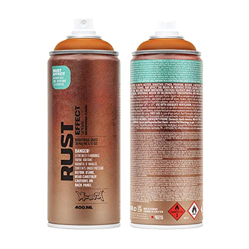 Montana Cans Effect Rust Spray Paint, 400ml, Orange Brown