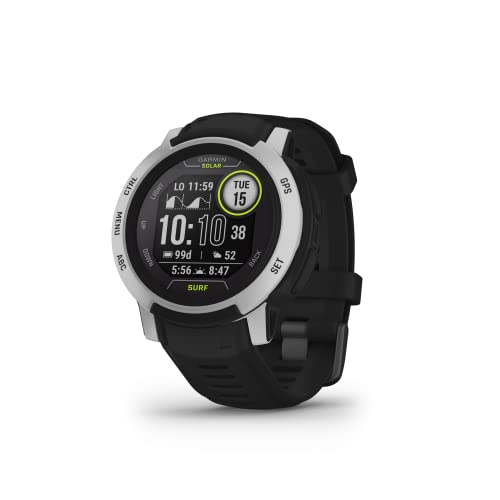 Garmin Instinct 2 Solar, Surf-Edition, GPS Outdoor Watch, Solar Charging Capabilities, Surfing Features, Tracback Routing, Bells Beach 45 MM