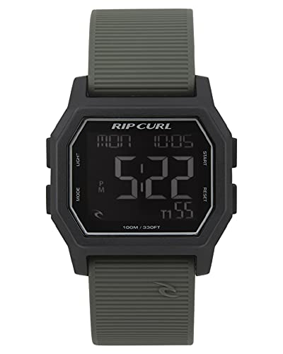Rip Curl Men's Quartz Sport Watch with Silicone Strap, Green, 24 (Model: A270101191SZ), Army