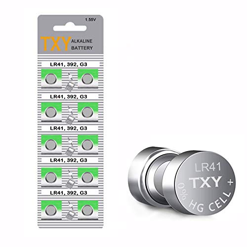 TXY 10pcs/Card AG3 Alkaline Cell Batteries 392A L736 LR41 392 SR41SW CX41 45mAh Long Lasting Button Batteries for Watch Toys Remote