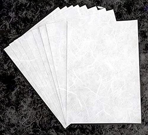 Blank Rice Paper, White Paper, Printable Rice Paper for Decoupage, Plain Rice Paper, A4 Mulberry Paper for Decoupage, Rice Paper for Decoupage, Printable Rice Paper for Inkjet Printer 35GSM (10)