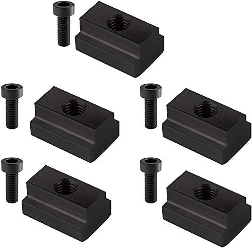 5-Set T Slot Nuts/Rail Nuts Compatible with 05-18 Tacoma & Tundra Bed Deck Rail, Perfectly Fit and Made from Steel with Black Oxide Finish to Resist Rust