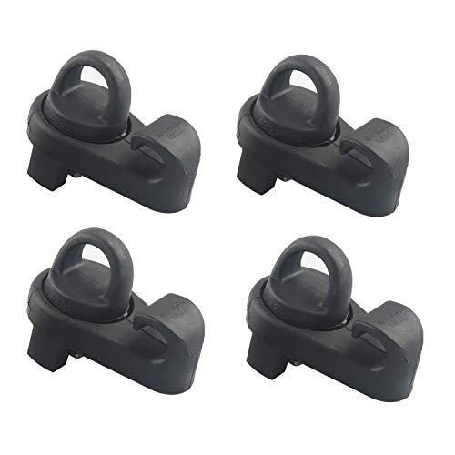 4PCS Bed Rail Mini Tie-Down with Hooks PT278-35075,PT278-00160 Compatible with 2005-2019 Toyota Tacoma, 2007-2019 Toyota Tundra