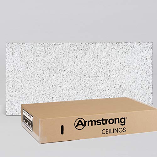 Armstrong Ceiling Tile; 2x4 Ceiling Tiles - Acoustic Ceilings for Suspended Ceiling Grid; Quality Drop Ceilings Direct from the Manufacturer;FISSURED Item755- 12 pcs Lay-in