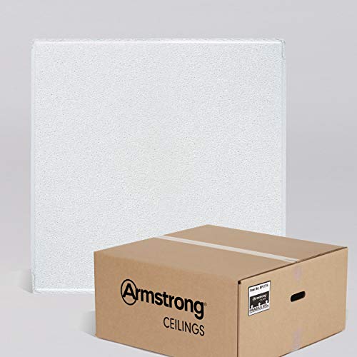 Armstrong Ceiling Tiles; 2x2 Ceiling Tiles  HUMIGUARD Plus Acoustic Ceilings for Suspended Ceiling Grid; Drop Ceiling Tiles Direct from The Manufacturer; Dune Item 1774  16pcs White Tegular