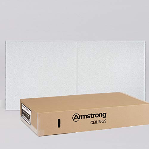 Armstrong Ceiling Tiles; 2x4 Ceiling Tiles - Acoustic Ceilings for 15/16" Suspended Ceiling Grid; Drop Ceiling Tiles Direct from the Manufacturer; DUNE Second Look Item 2712  10 pcs White Tegular