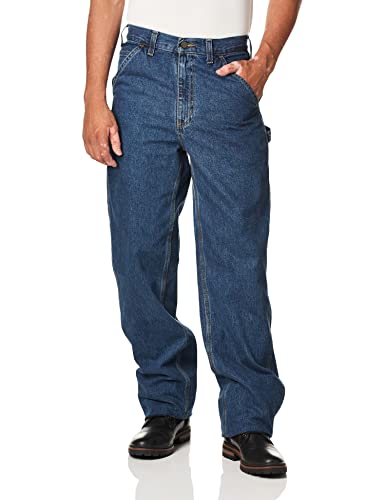 Carhartt Men's Original Fit Work Dungaree Pant (Regular and Big and Tall), Deepstone, 38W x 28L
