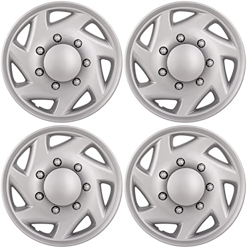 HubStar Hubcap Replacement for Ford Van 1998-2023, Premium Quality Sturdy 16-inch Wheel Cover (4 Piece Set)