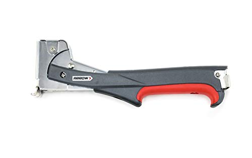 Arrow HTX50 Professional Heavy Duty Hammer Tacker, Manual Stapler for Construction and Insulation, Ergonomic Grip Handle, Dual-Capacity Rear-Load Magazine, Fits 5/16, 3/8", or 1/2" Staples , Grey