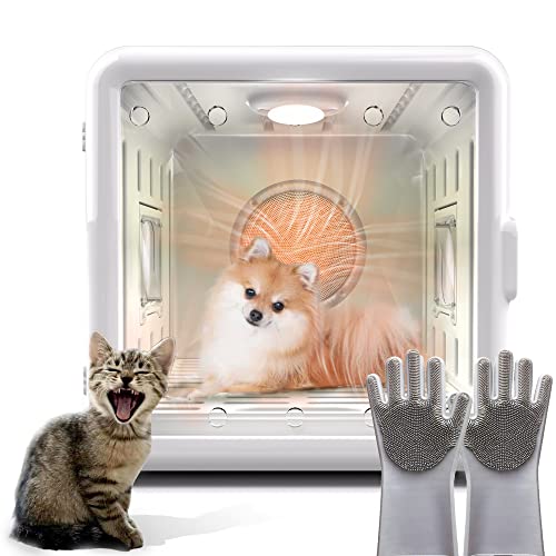 IVYQXG 2023 Automatic Pet Dryer Box for Cats and Small Dogs,(65L) Cat Dryer, Ultra Quiet Dog Hair Dryer with Smart Temperature Control and 360 Drying