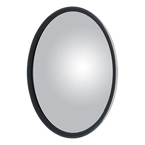 RETRAC 609838 7-1/2-Inch Stainless Steel Offset-Mount Convex Mirror Head with J-Bracket, Universal Driver or Passenger Side