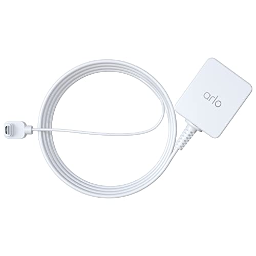 Arlo Certified Accessory - Essential Outdoor 25 ft. Charging Cable for Arlo Essential, Essential Spotlight, and Essential XL Cameras, Magnetic Charging, Weather Resistant, White - VMA3700