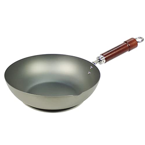 (Riverlight) River Light Iron Frying Pan, Old Type, Extreme 11.8 inches (30 cm), Wok