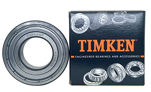TIMKEN 6206-2Z 2PACK Double Metal Seal Bearings 30x62x16mm, Pre-Lubricated and Stable Performance and Cost Effective, Deep Groove Ball Bearings.