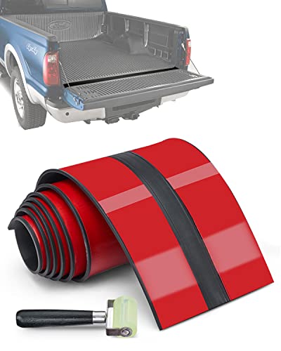 ISSYAUTO 67" x 4.3" Rubber Truck Tailgate Seal Pickup Tailgate Gap Cover, with Roller Tool