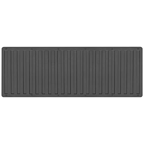 BDK-MT-600A Heavy-Duty Utility Truck Bed Tailgate Mat, 60" x 19.5"  Extra Thick Rubber Cargo Liner for Pickup Trucks with Universal Trim-to-Fit Design - Black