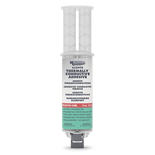 MG Chemicals 8329TFS Thermally Conductive Adhesive - Slow Cure, 25mL Dual Dispenser